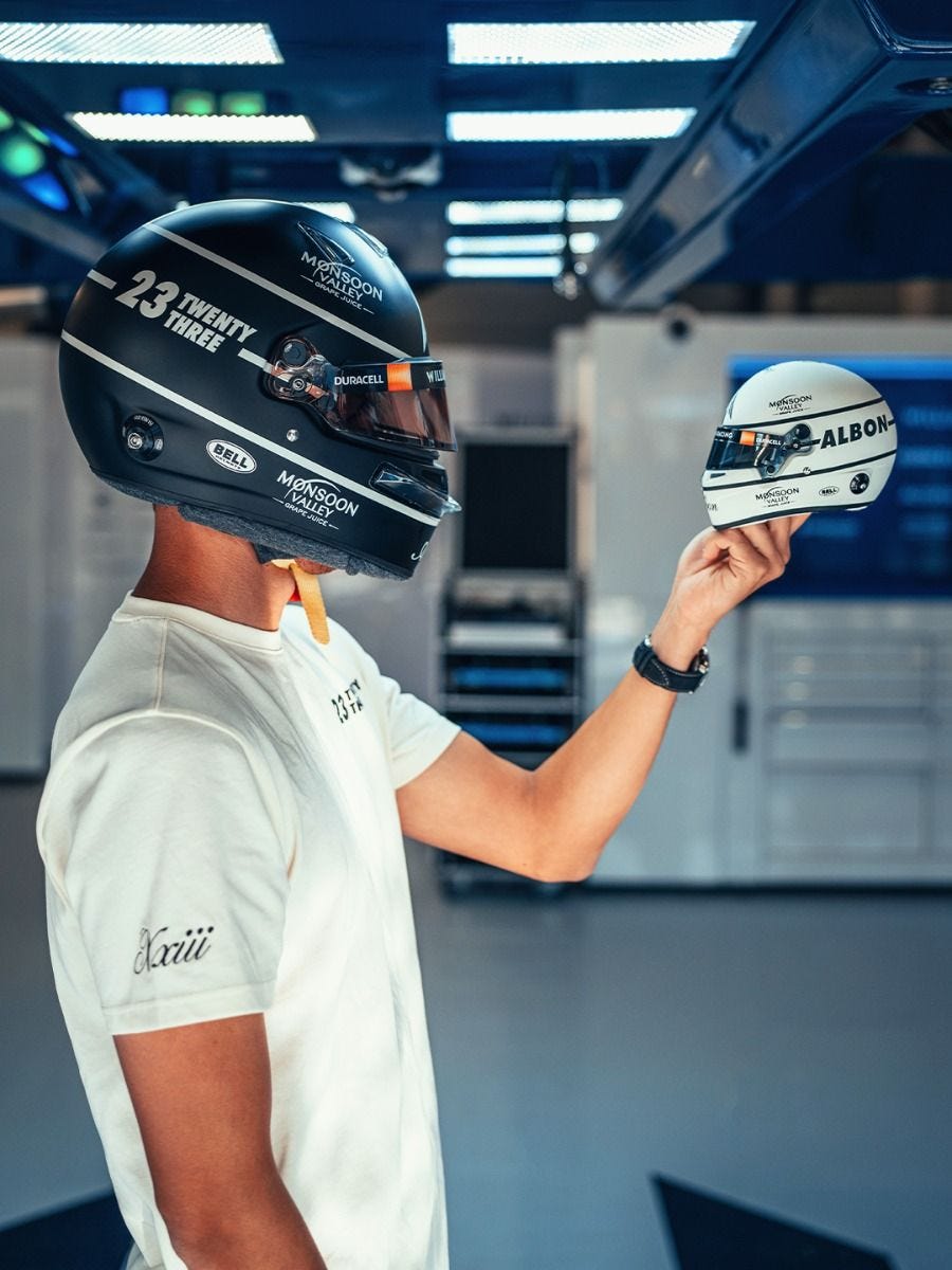 Alex Albon 2023 British Grand Prix Mini Helmet