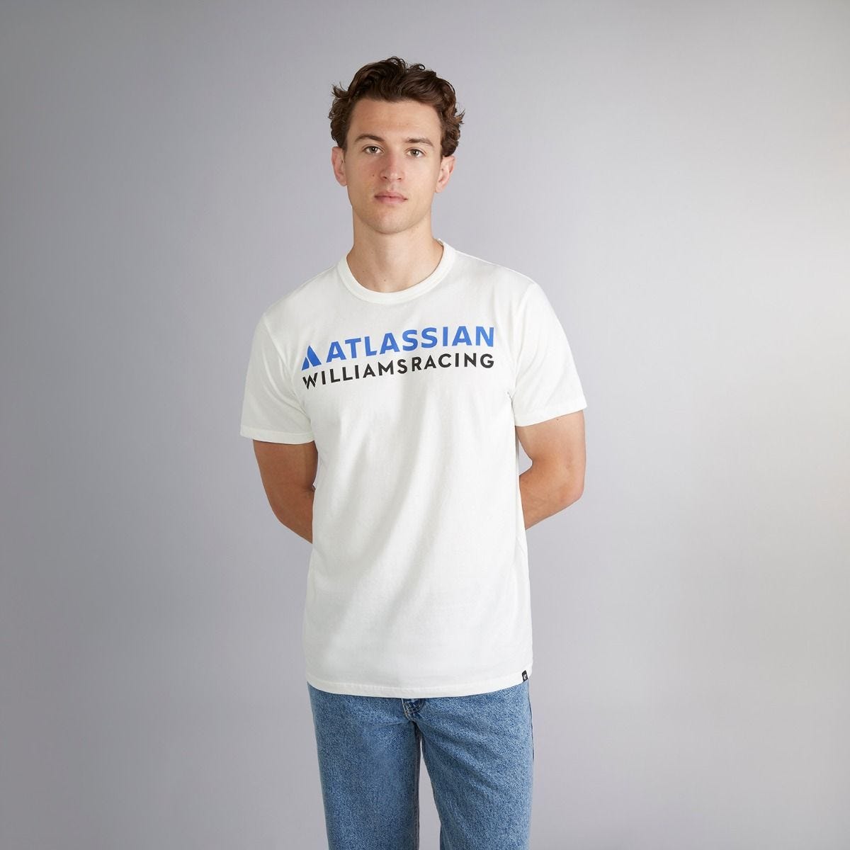Atlassian Williams Racing Mens Core Logo Tee White