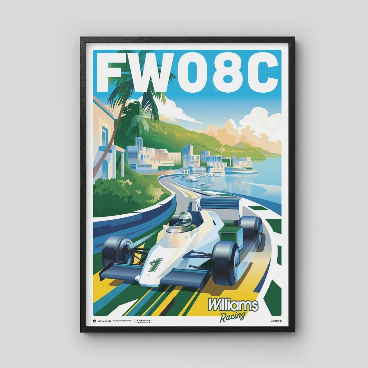 Williams Racing FW08C 1983 | Riviera Racer Poster