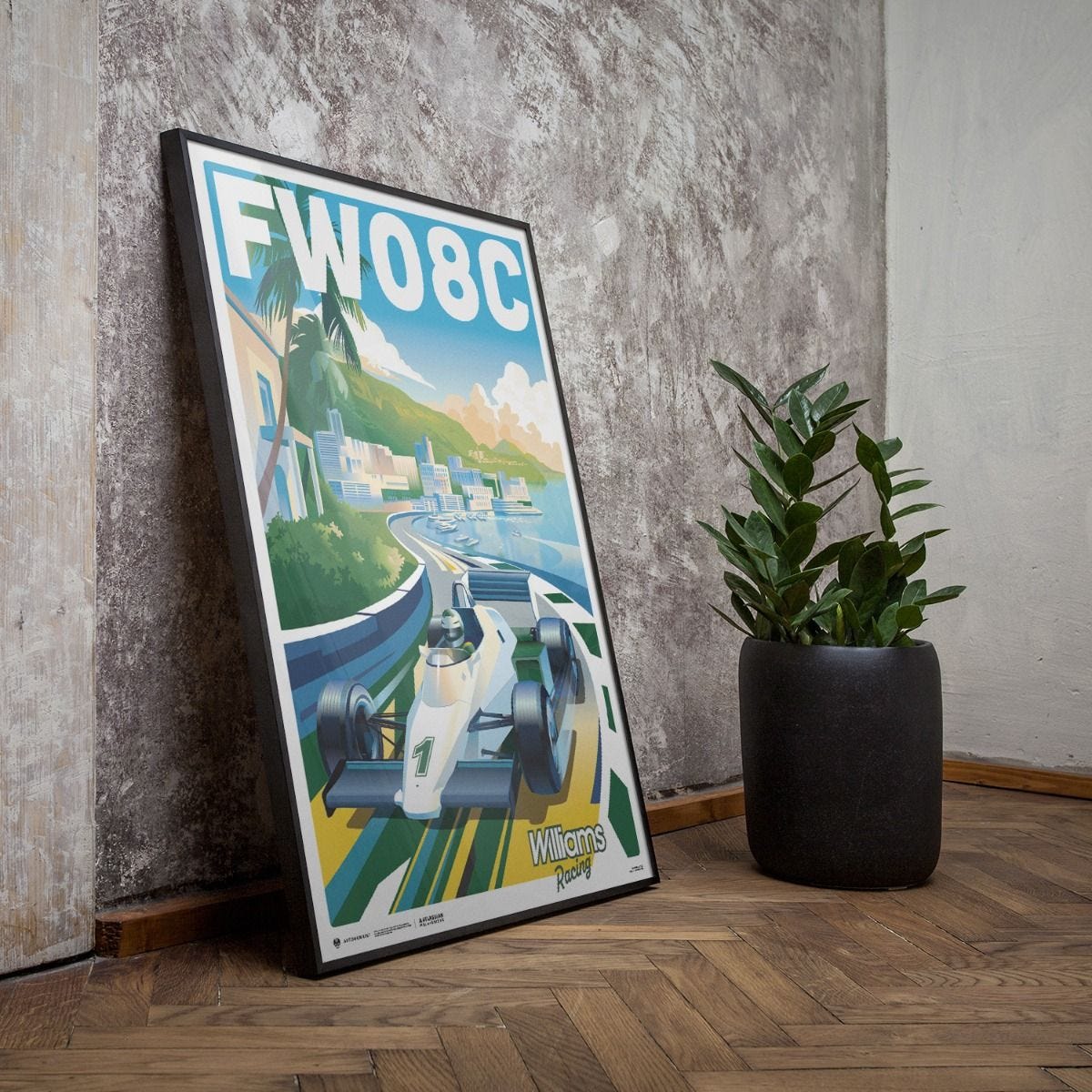 Williams Racing FW08C 1983 | Riviera Racer Poster