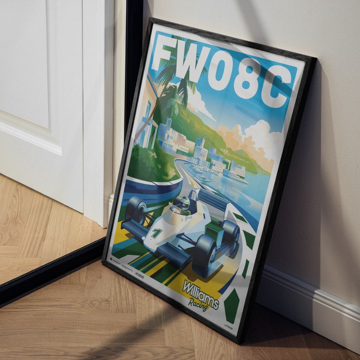Williams Racing FW08C 1983 | Riviera Racer Poster