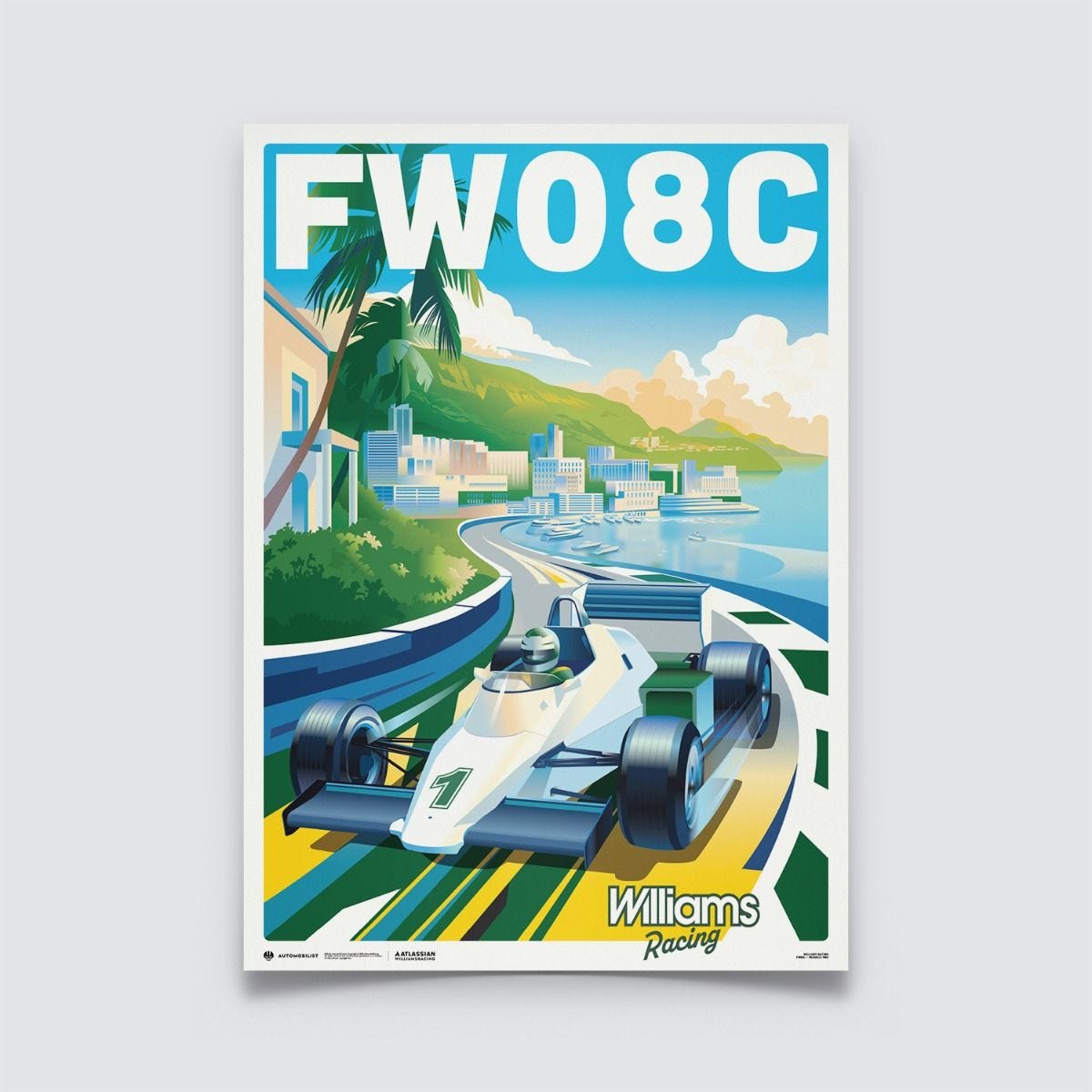 Williams Racing FW08C 1983 | Riviera Racer Poster