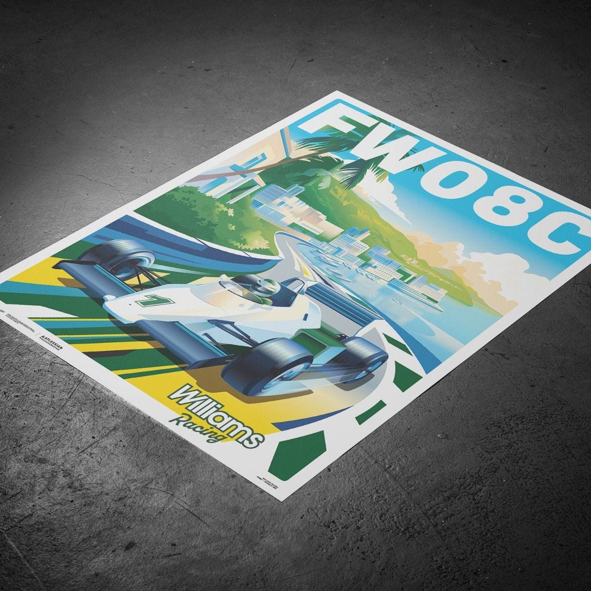 Williams Racing FW08C 1983 | Riviera Racer Poster