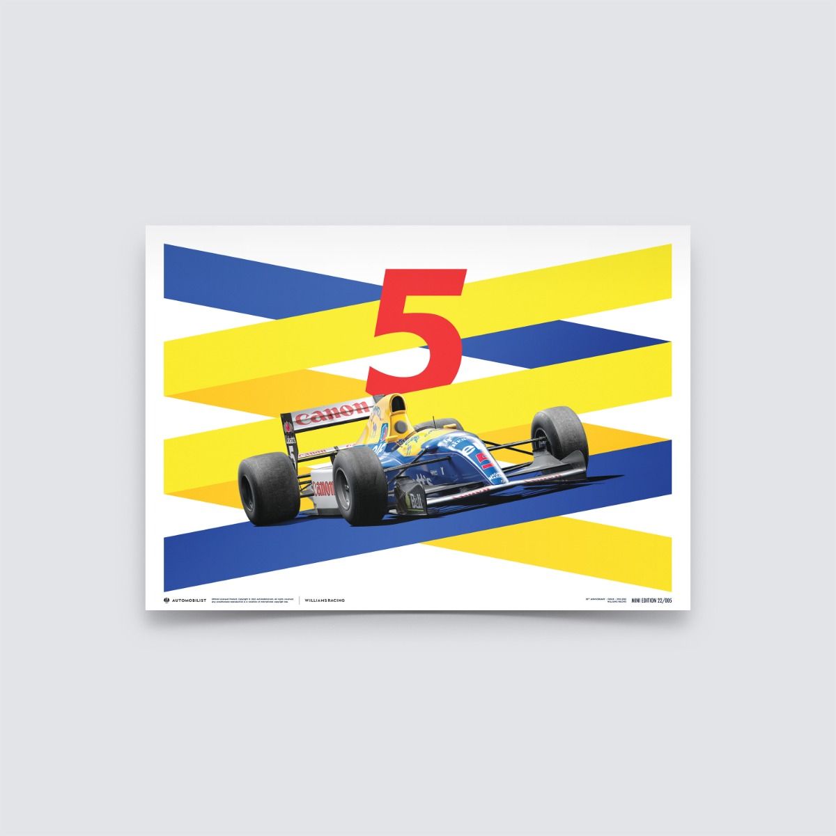 Red Five - F1® World Drivers' & Constructors' Champion - 1992 | Mini Poster